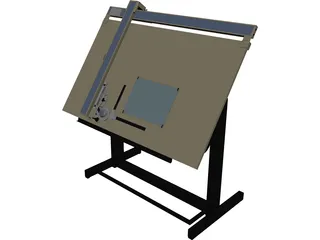 Drafting Table 3D Model