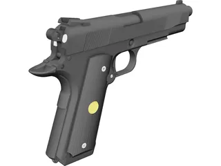 Colt M1911A1 3D Model 3D Preview