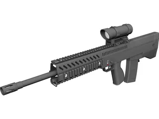 Remington Carabine CAD 3D Model