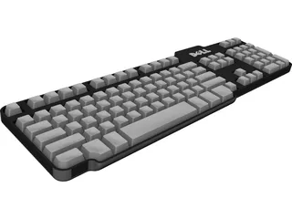 Dell Keyboard CAD 3D Model