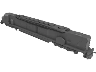 DDA40X America Locomotive 3D Model