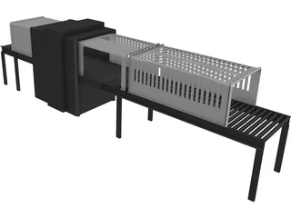 Airport Xray Scanner CAD 3D Model