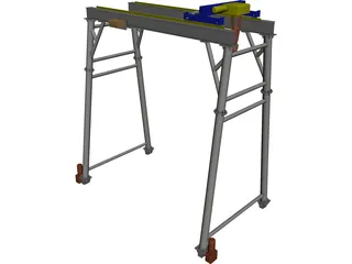 Gantry Crane 3D Model