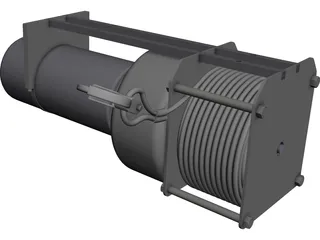 Winch CAD 3D Model