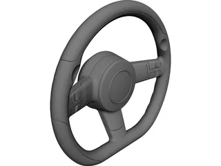Steering Wheel CAD 3D Model