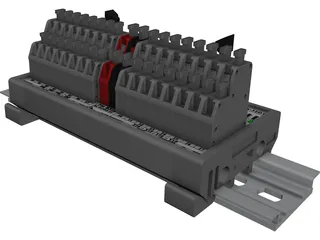 Terminal Block SVN-32DT CAD 3D Model