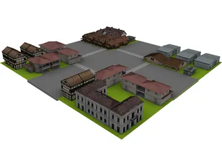 City Junction Part 3D Model