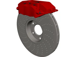 Brembo Disk Brake CAD 3D Model