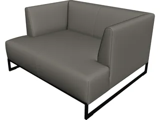 Corner Style Sofa 3D Model