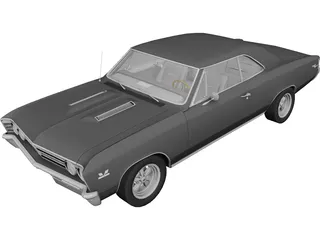 Chevrolet Chevelle SS (1967) 3D Model