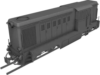 Romanian Narrow Gauge Diesel Locomotive 3D Model