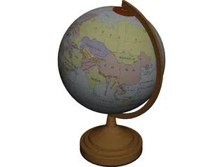Globe 3D Model 3D Preview
