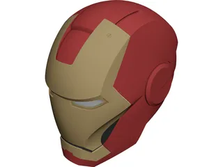 Iron Man Helmet CAD 3D Model