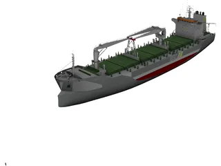 Rosaria Cement Ship 3D Model