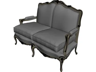Sofa Classic 3D Model