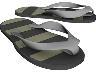 Slippers 3D Model