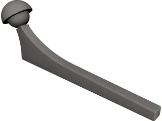 Hip Implant CAD 3D Model