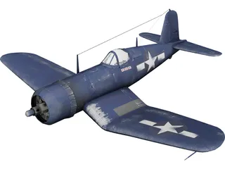 Vought F4U Corsair 3D Model