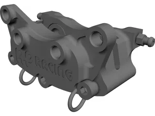 Brake Caliper AP Racing CP4227-2S0 3D Model 3D Preview