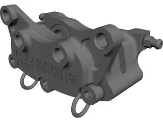 Brake Caliper AP Racing CP4227-2S0 CAD 3D Model