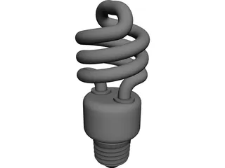CFL Bulb CAD 3D Model