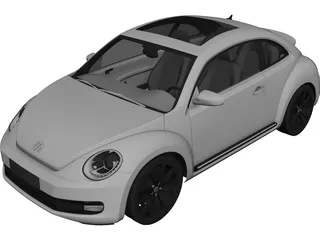 Volkswagen Beetle (2012) 3D Model