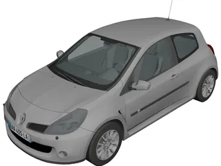 Renaul Clio RS (2007) 3D Model