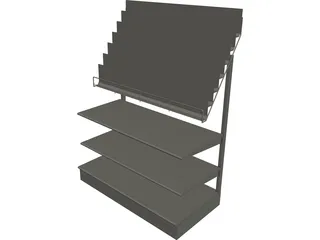 Comic Shelf 3D Model