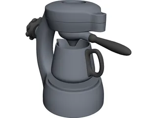 Atomic Coffee Maker 3D Model