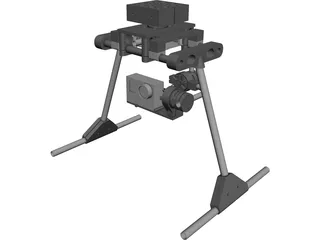 Gimbal for GoPro3 3D Model