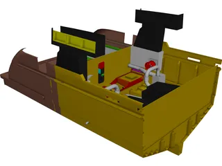 Yacht Engine Exhaust Arrangement CAD 3D Model