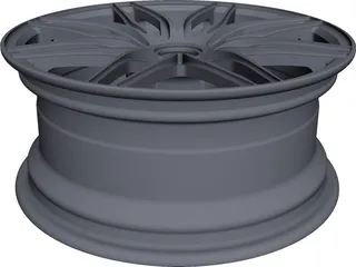 Wheel Rim CAD 3D Model