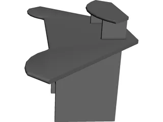 PC Table 3D Model