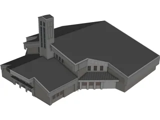 Church St.Pauls Lutheran 3D Model