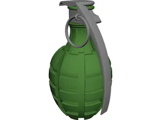 Grenade Pineapple 3D Model
