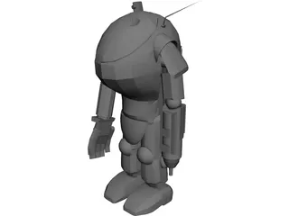 Super Armored Fighting Suit 3D Model