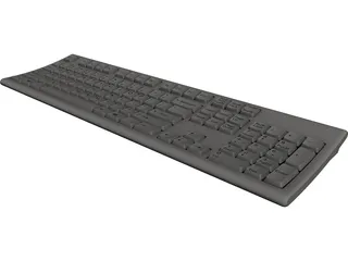 Computer Keyboard 3D Model 3D Preview