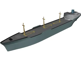 Cargo Ship 3D Model 3D Preview