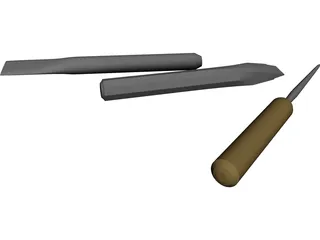 Chisels 3D Model