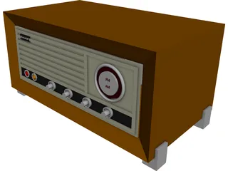 Old Radio 3D Model 3D Preview