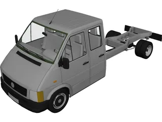 Volkswagen LT Double Cabin 3D Model 3D Preview