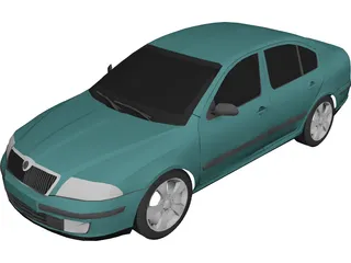 Skoda Octavia (2004) 3D Model