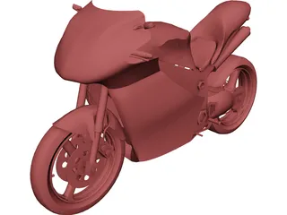 Motorcycle Sport 3D Model