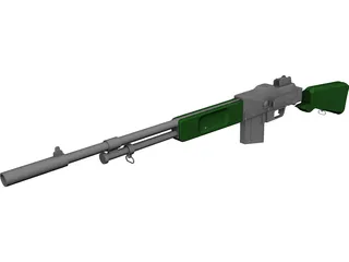 Browning Automatic Rifle 3D Model