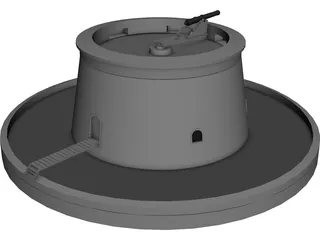 Martello Tower 3D Model