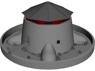 Murney Tower 3D Model 3D Preview