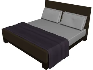 Bed Double 3D Model