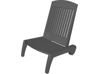 Swimming Pool Chair 3D Model