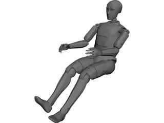 Crash Test Dummy 3D Model