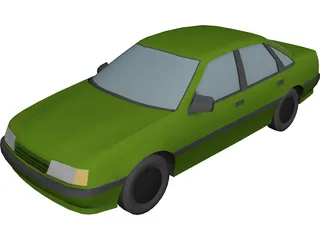 Opel Vectra (1990) 3D Model 3D Preview